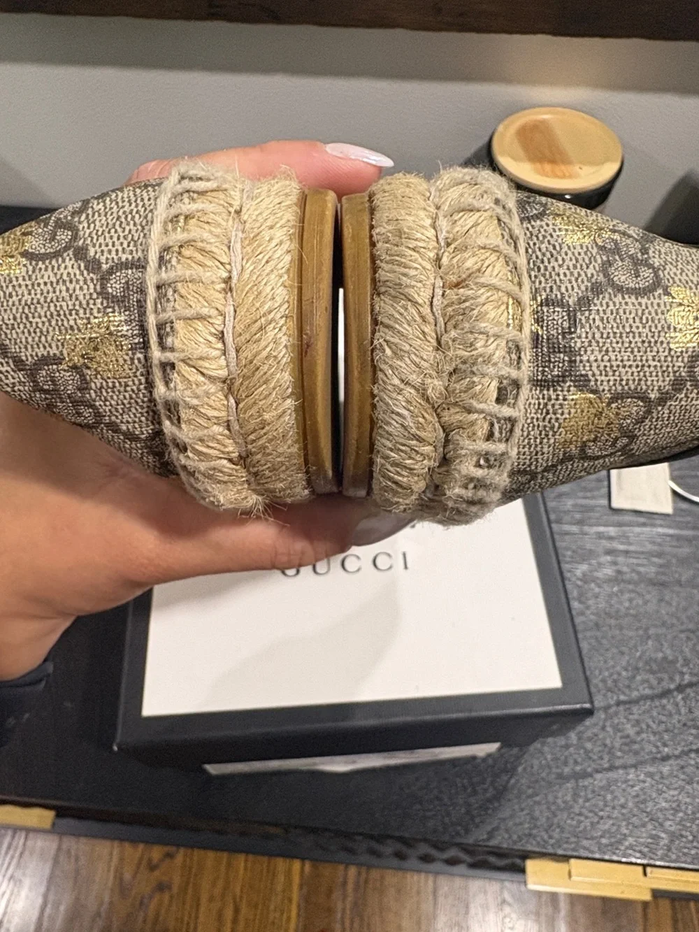 Gucci espadrille flats